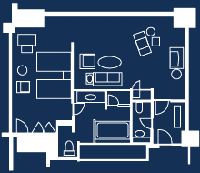 Corner Suite floor plan